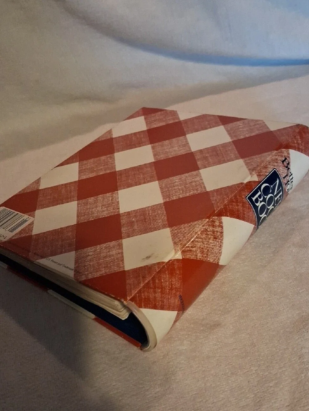 Better Homes And Gardens Red Plaid New Cook Book with Blue Title Panel